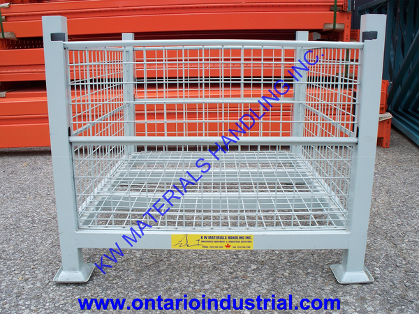 Wire Containers We Thousands Of Baskets And Containers Each Year Our Best Er Is The Used 34 5 X 40 29 High Wire Mesh Basket With 2 Drop Gates Cup Feet