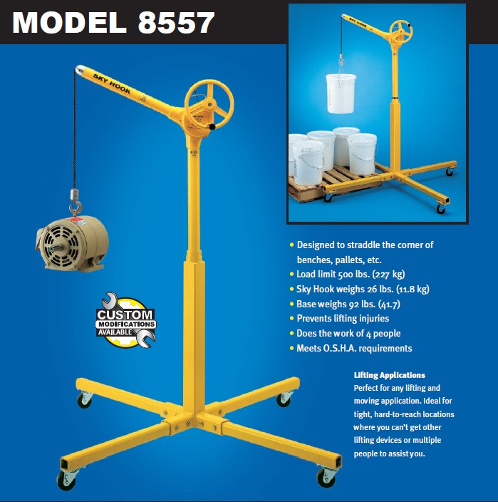 Sky Hook Lifting Devices - Your source for pallet racking, shelving,  industrial and safety supplies.